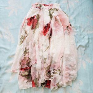 Womans Floral Layer Dress